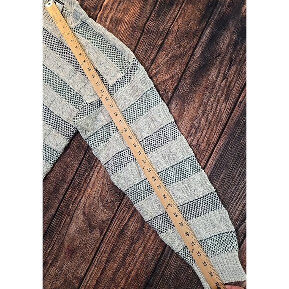 Peconic Bay Traders Vtg Sweater Cable Knit 100% Cotton Pullover USA Made Men's L - Picture 8 of 9